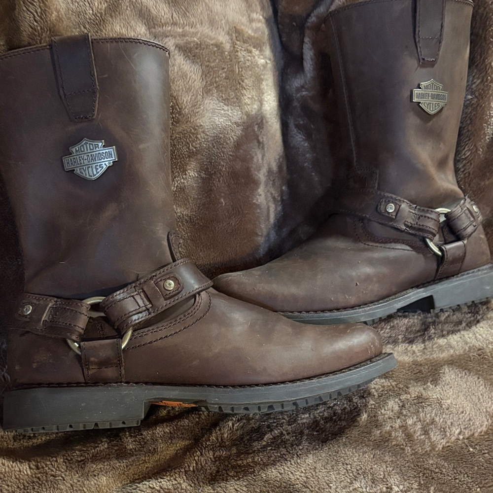 Harley-Davidson Men's Dark Brown Riding Boots